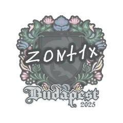 Sticker zont1x Budapest 2025