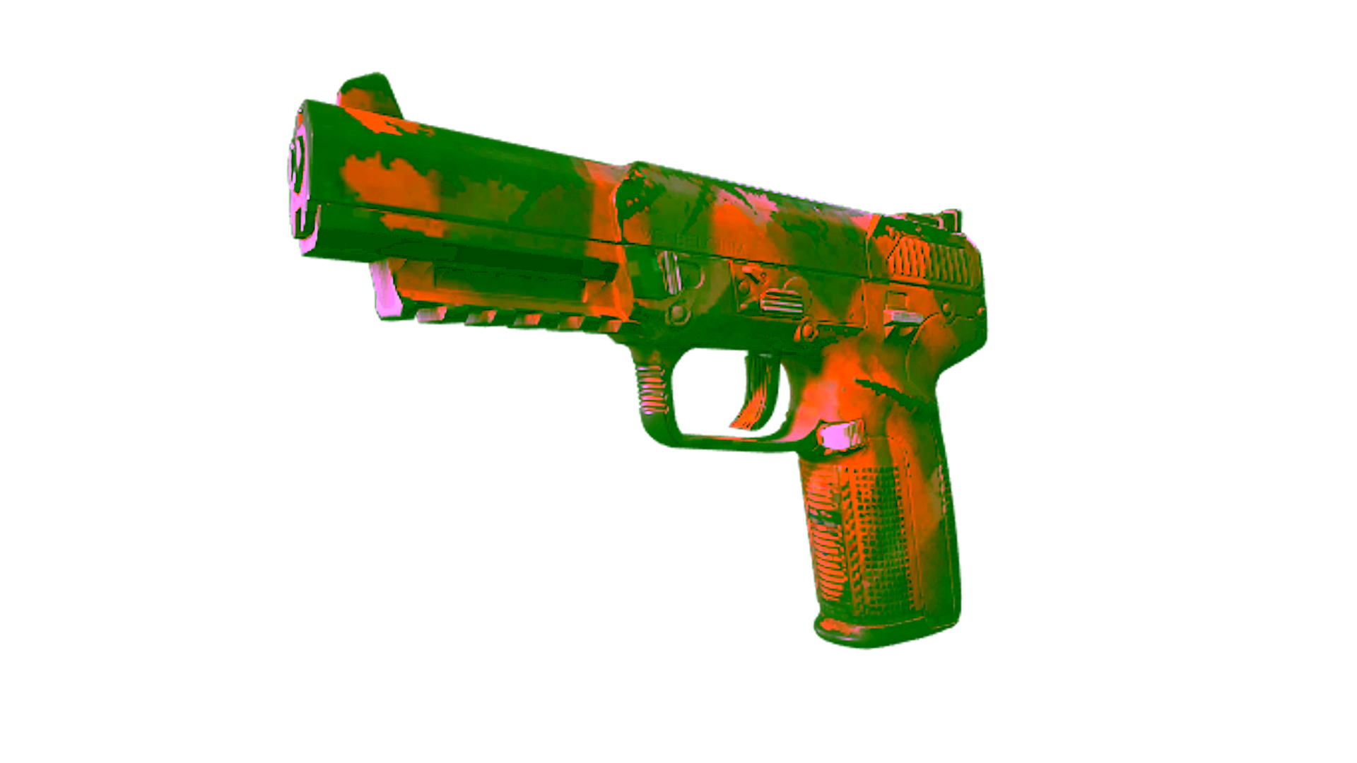 Display for Five-SeveN | Orange Peel (Well-Worn)