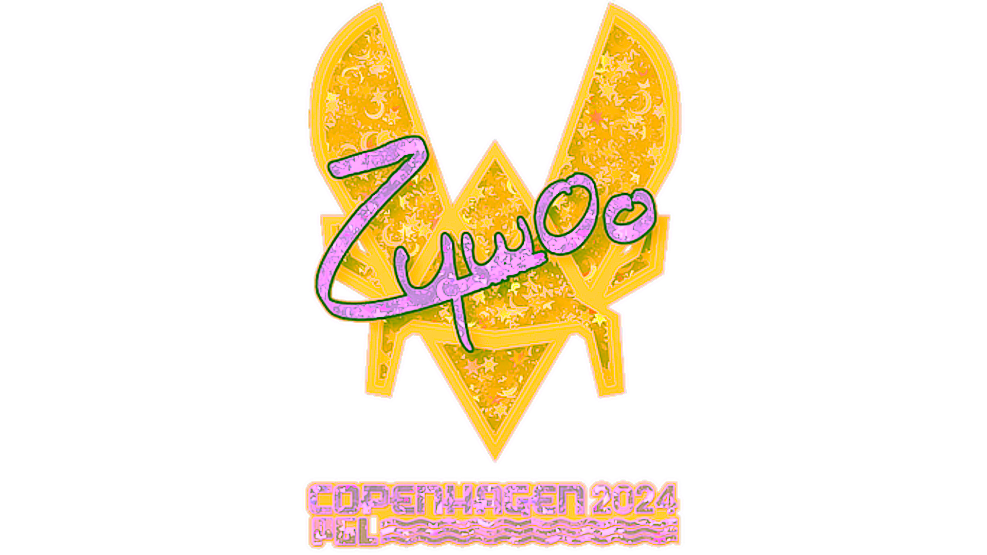 Display for Sticker | ZywOo (Glitter) | Copenhagen 2024