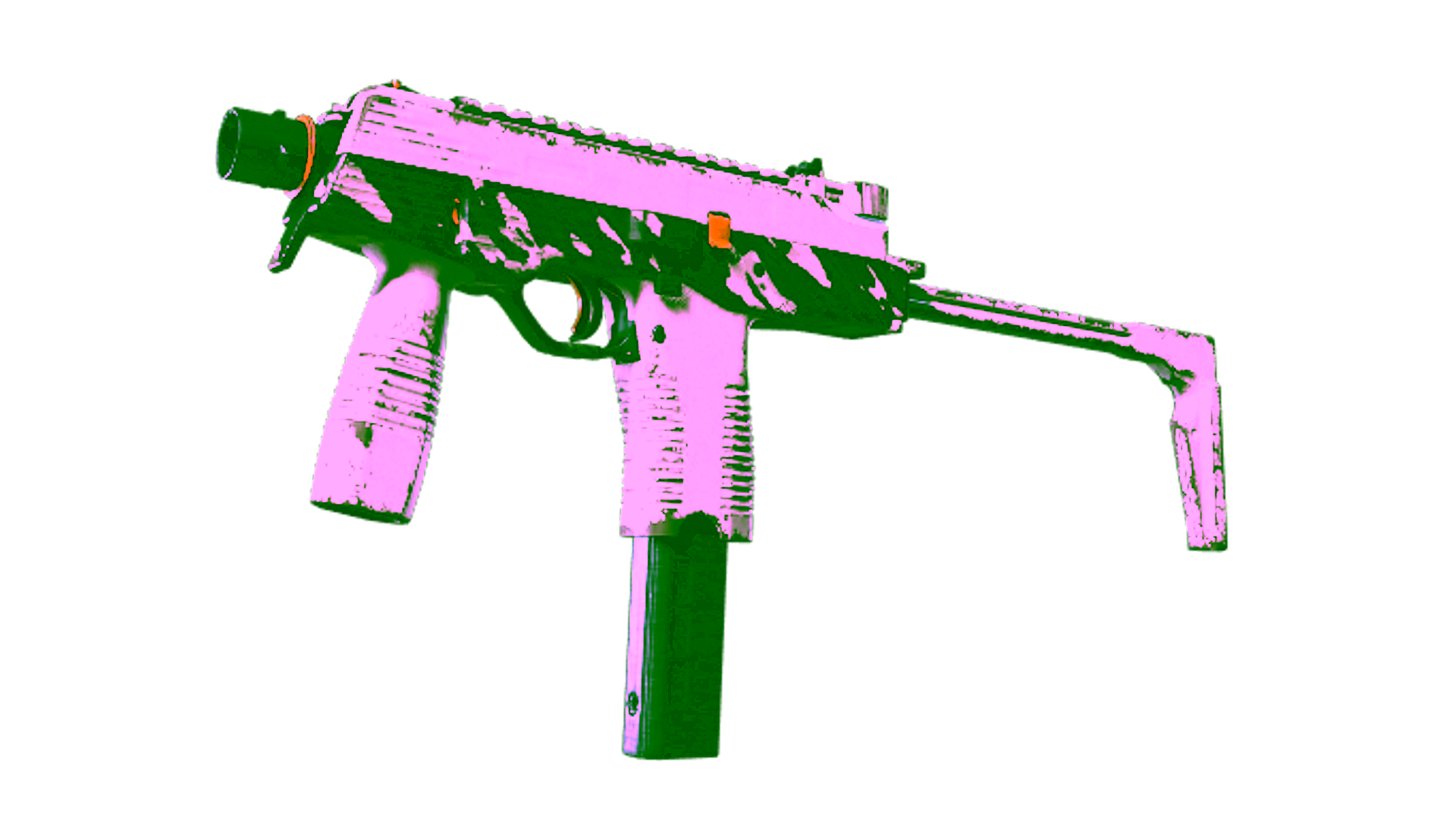 Display for Souvenir MP9 | Arctic Tri-Tone (Well-Worn)