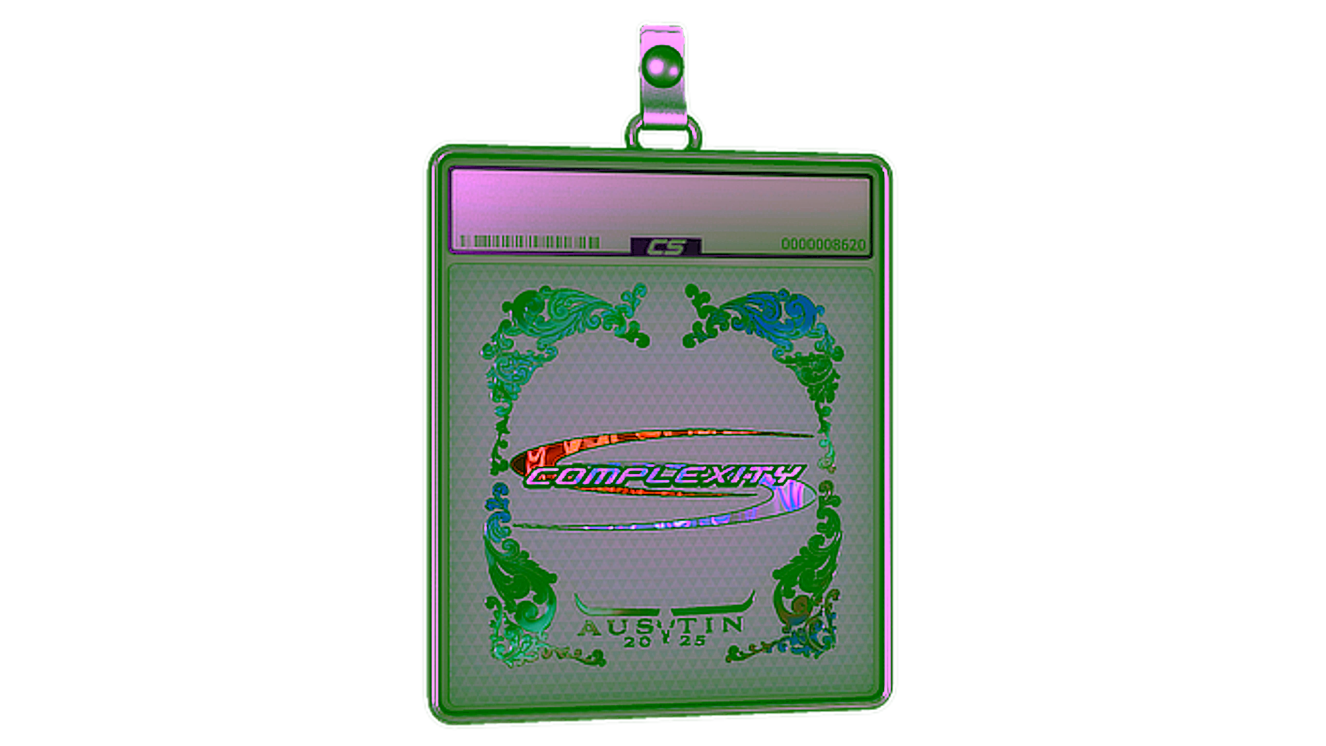 Display for Sticker Slab | Complexity Gaming (Holo) | Austin 2025