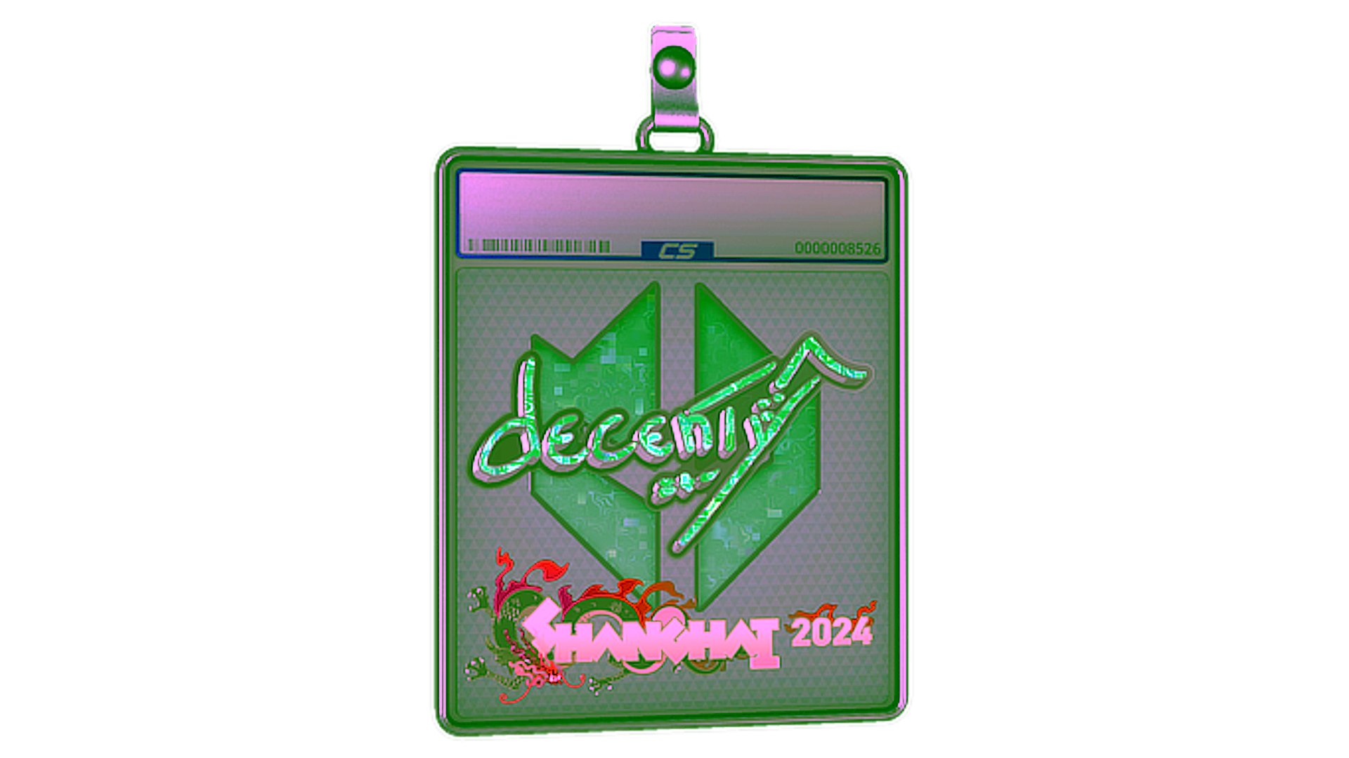 Sticker Slab | decenty (Glitter) | Shanghai 2024 için görüntü
