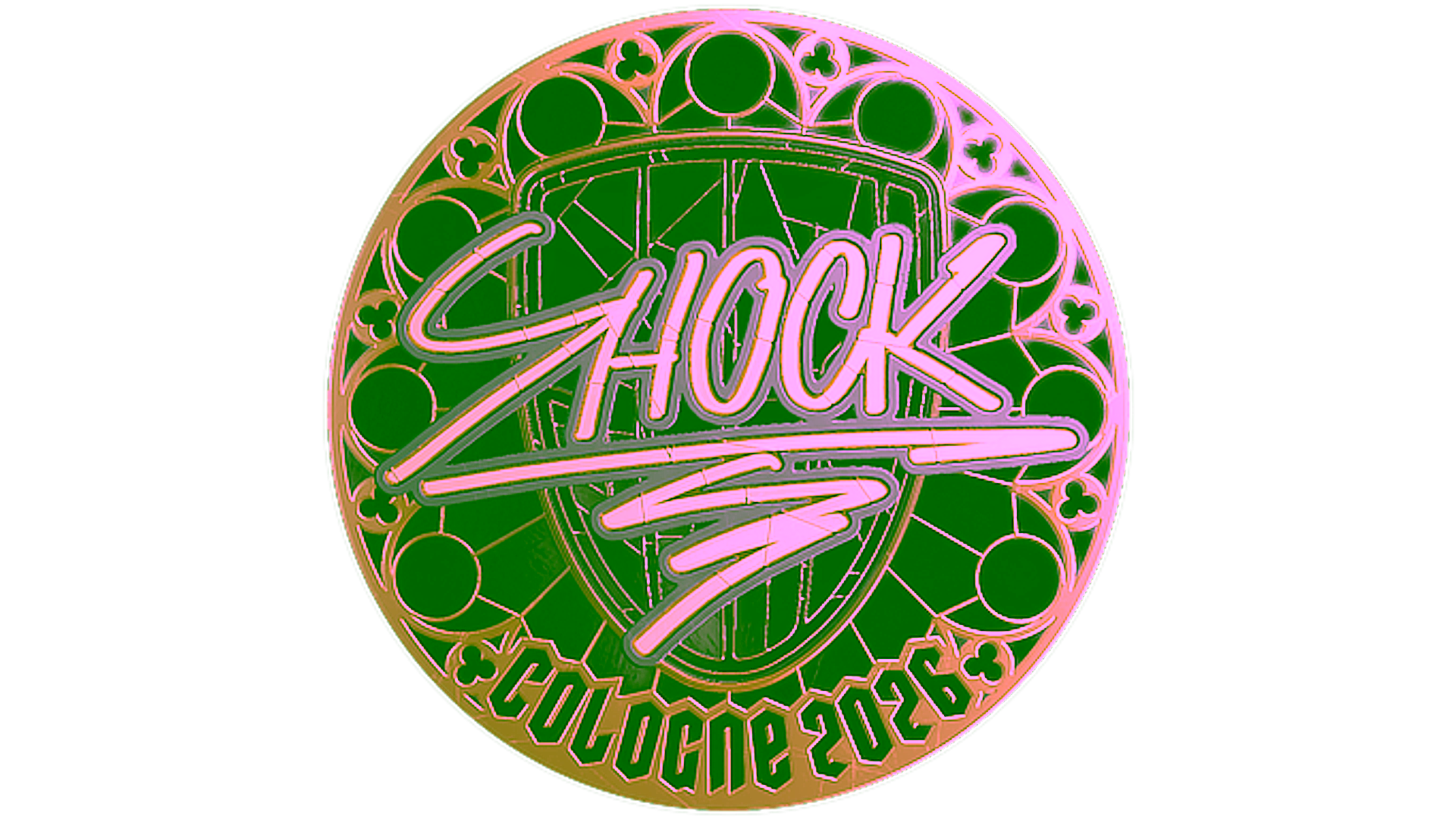 Display for Sticker | SHOCK (Gold) | Cologne 2026