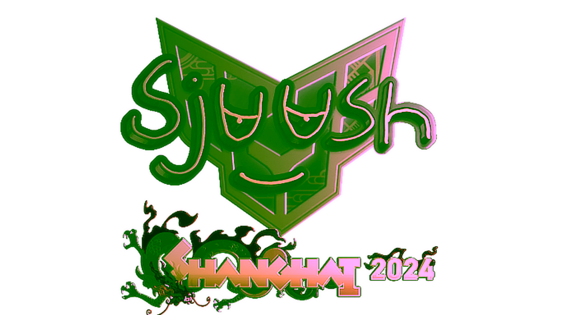 Visar för Sticker | sjuush (Gold) | Shanghai 2024