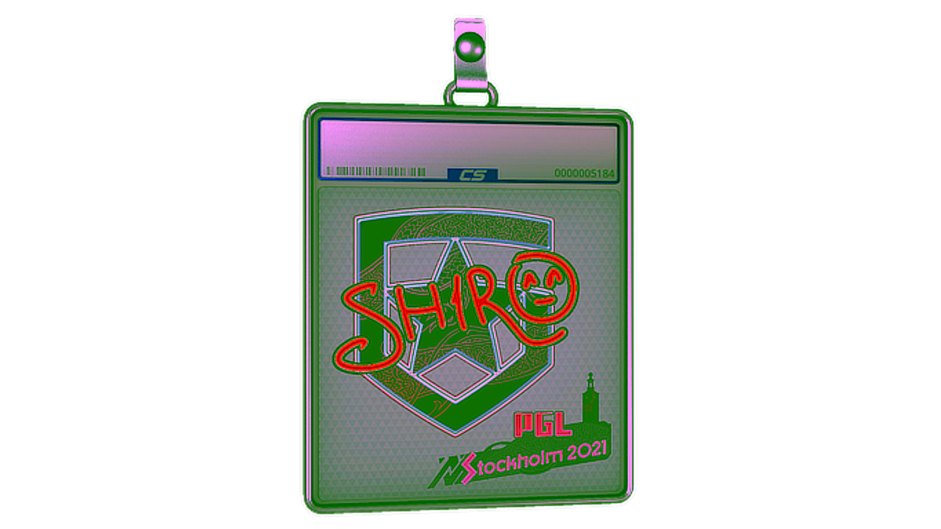 Display for Sticker Slab | sh1ro (Holo) | Stockholm 2021