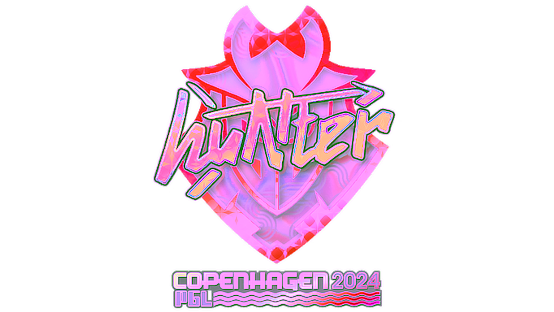 Display for Sticker | huNter- (Holo) | Copenhagen 2024