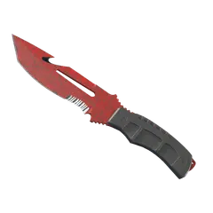 Survival Knife Crimson Web