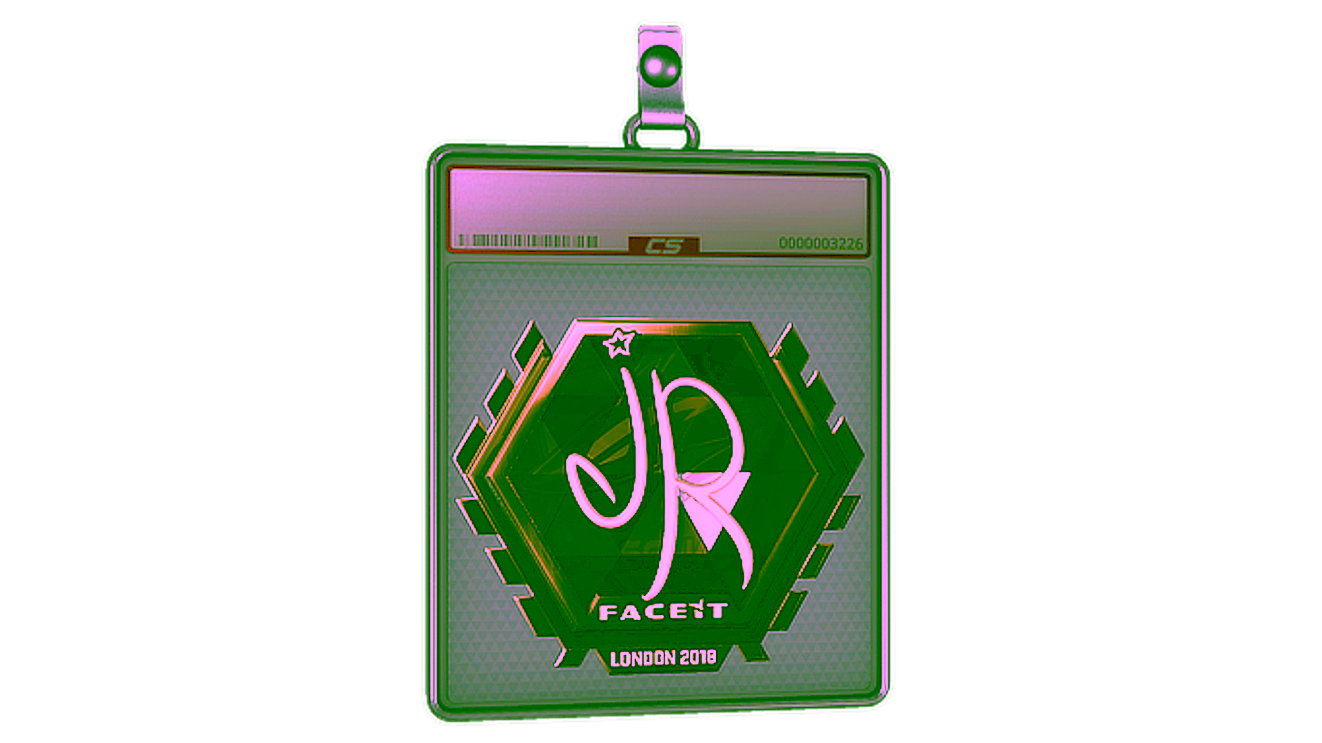 Display for Sticker Slab | jR (Gold) | London 2018