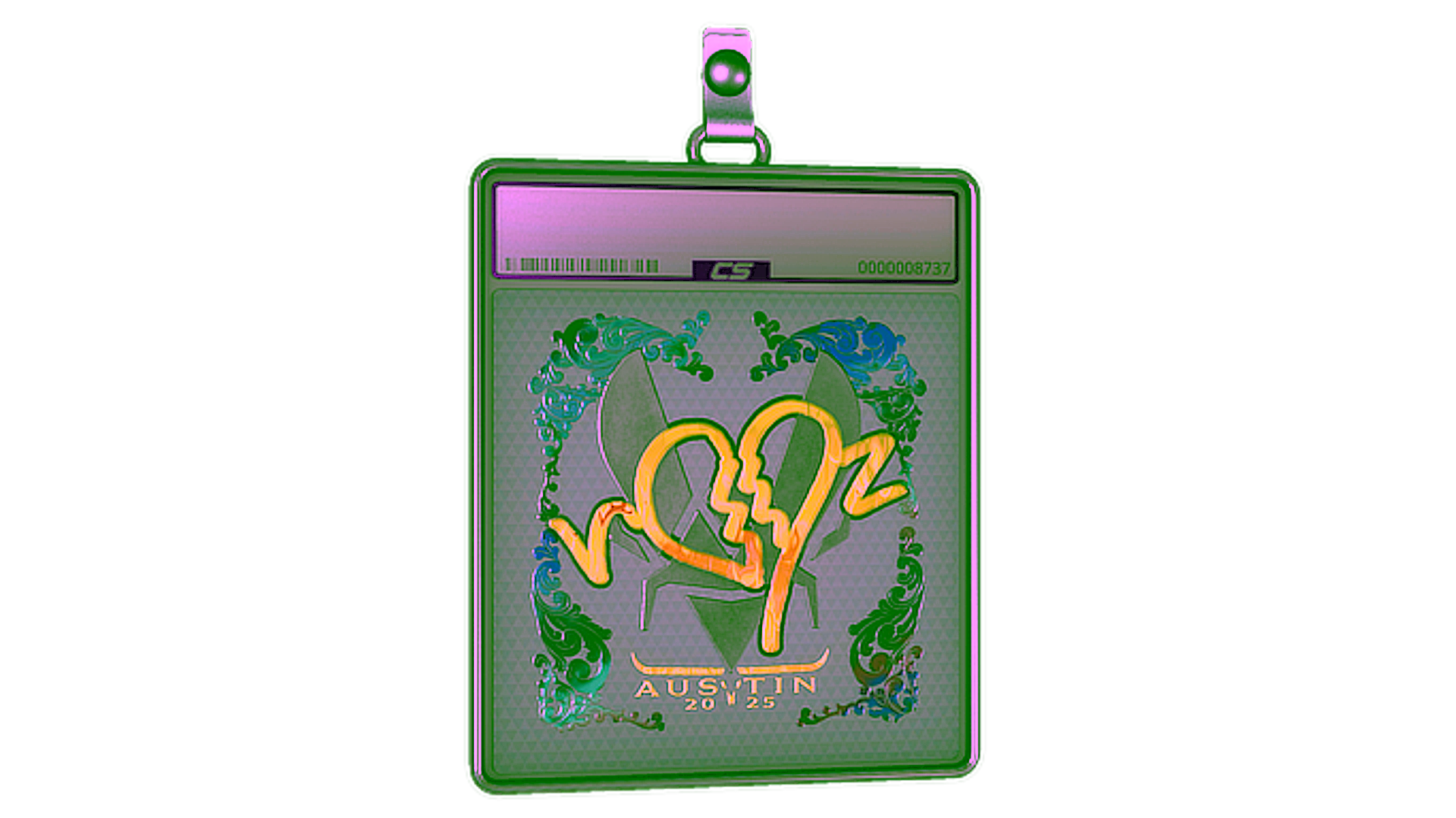 Affichage pour Sticker Slab | ropz (Holo) | Austin 2025