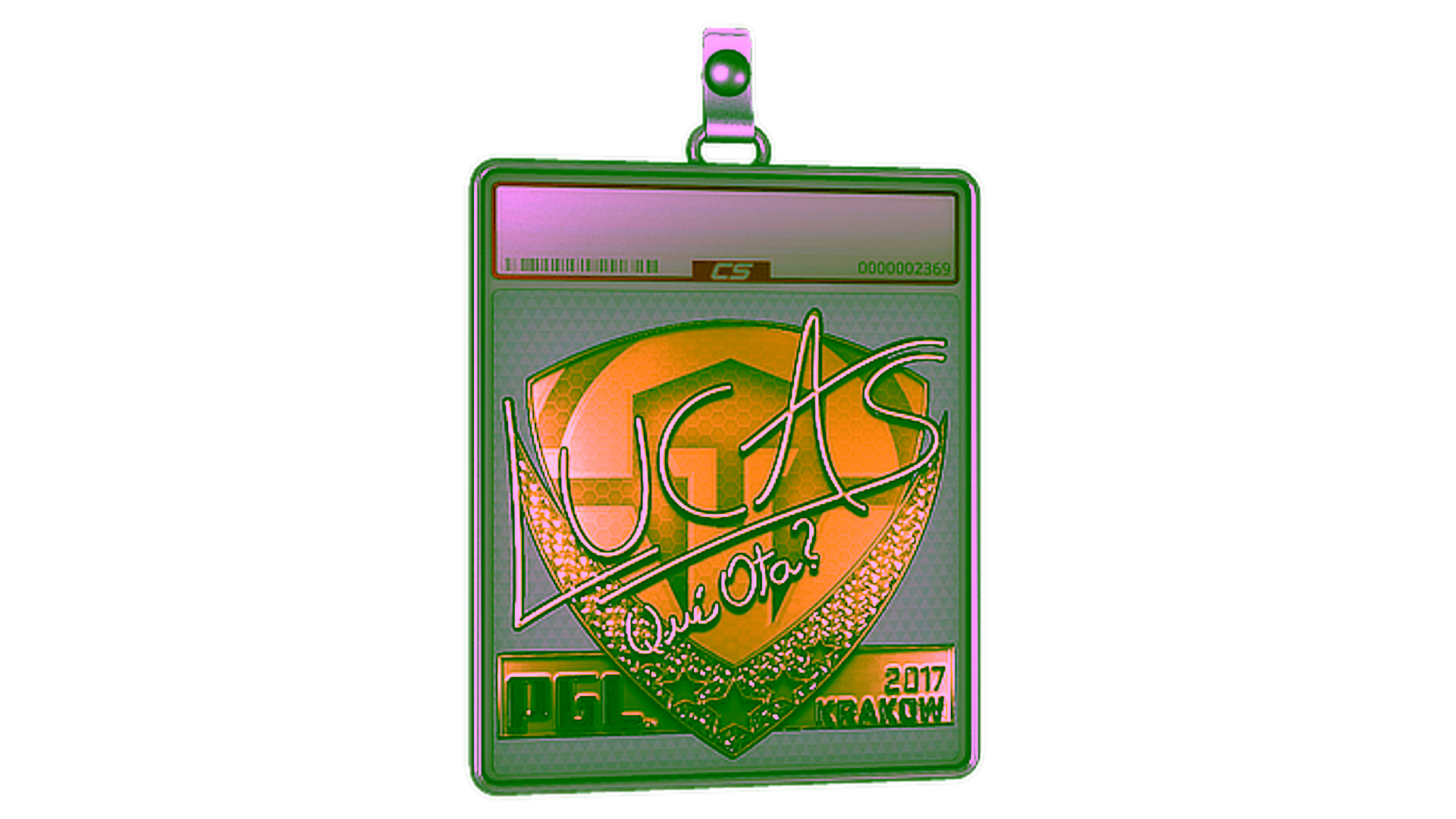 Display for Sticker Slab | LUCAS1 (Gold) | Krakow 2017