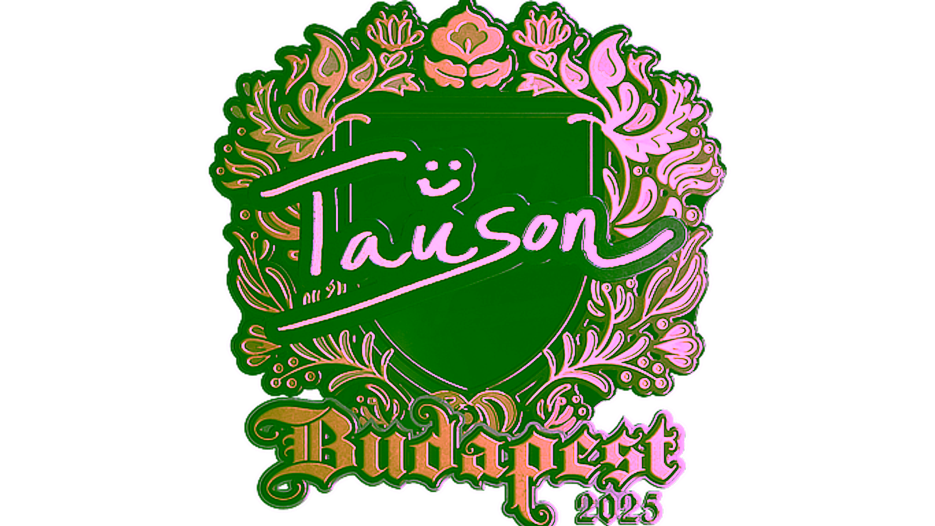 Rodyti Sticker | Tauson (Gold) | Budapest 2025