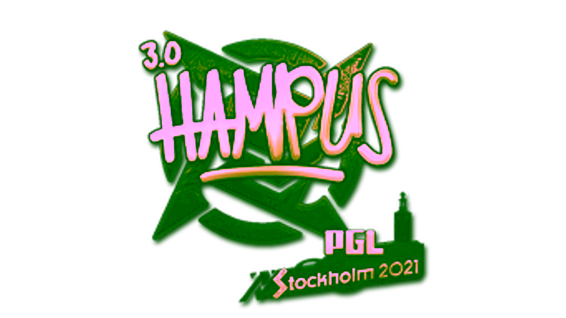 Display for Sticker | hampus (Gold) | Stockholm 2021