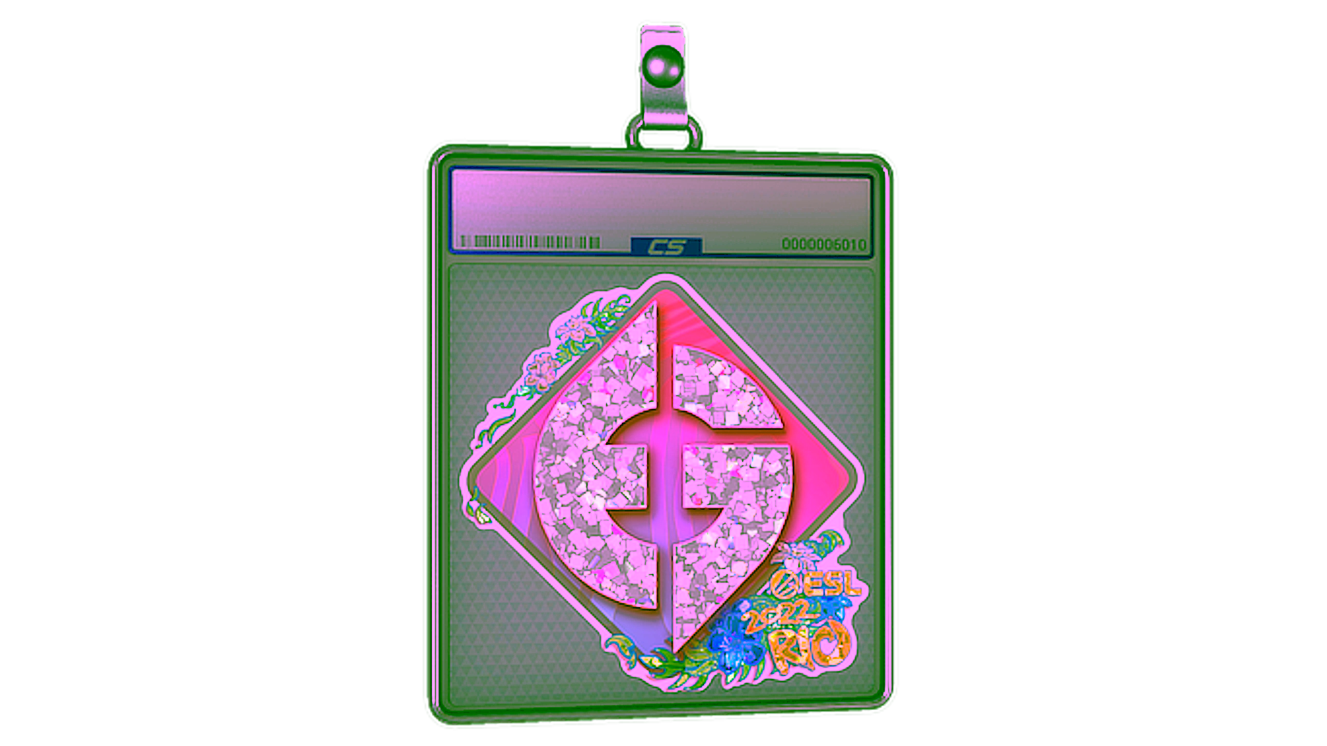 Sticker Slab | Evil Geniuses (Glitter) | Rio 2022 için görüntü