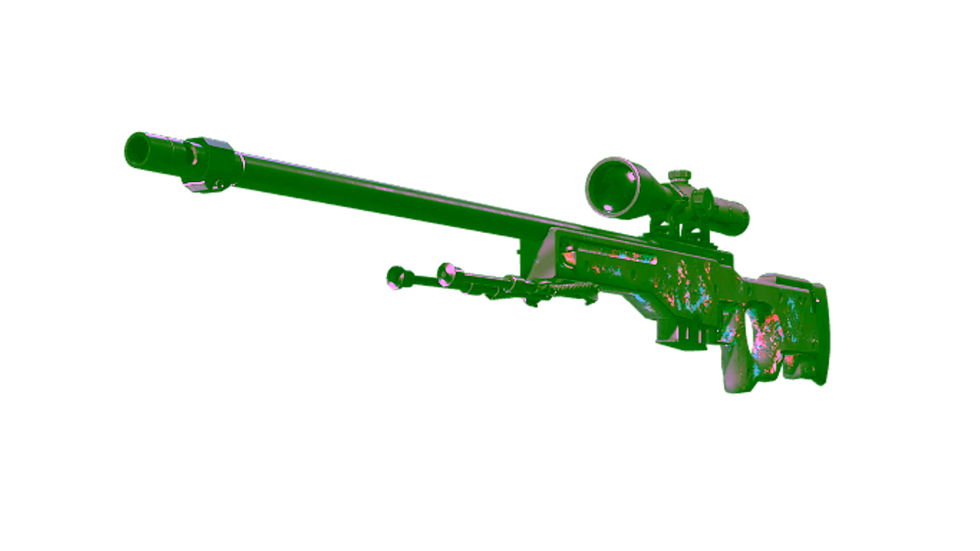 Display for Souvenir AWP | Silk Tiger (Battle-Scarred)