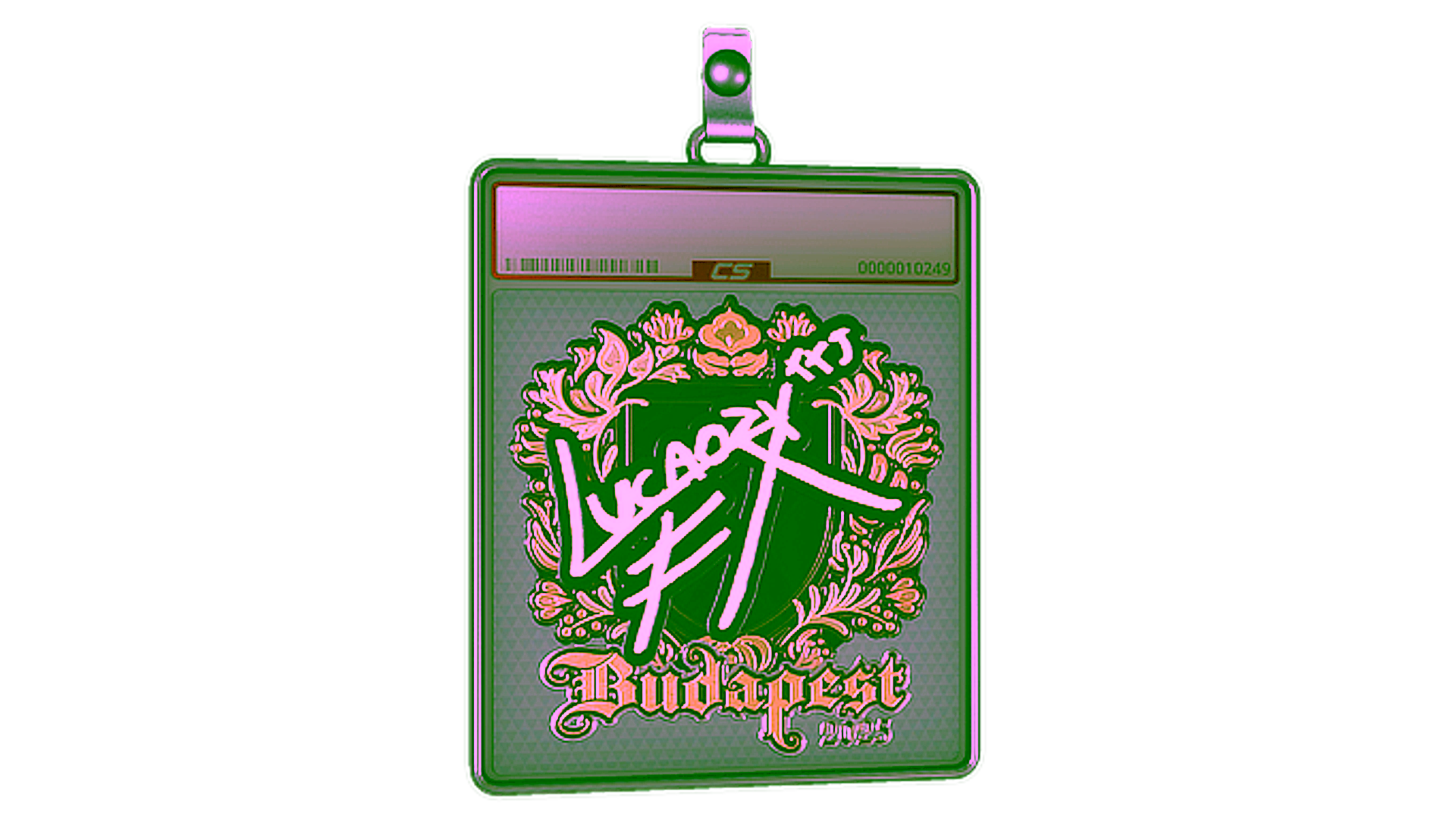 Display for Sticker Slab | Lucaozy (Gold) | Budapest 2025