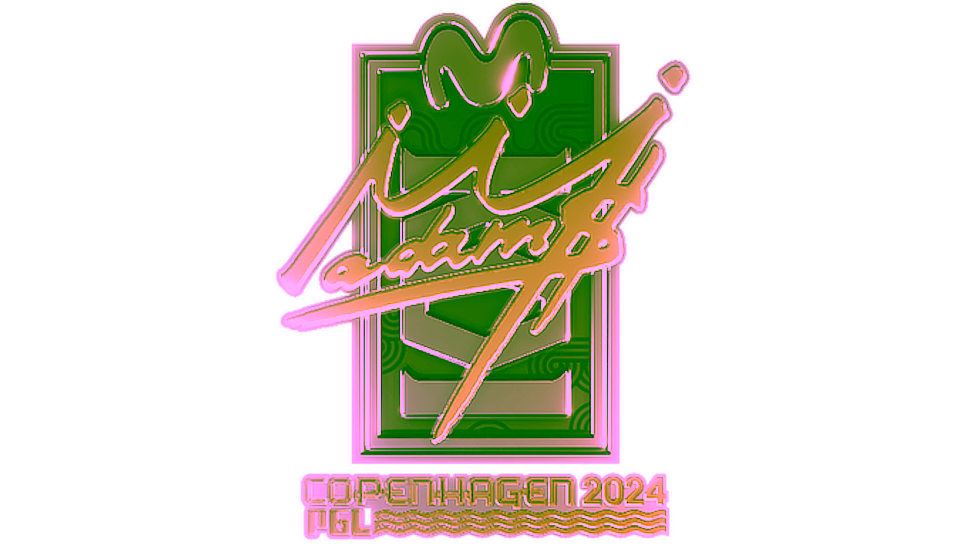 Anzeige für Sticker | adamS (Gold) | Copenhagen 2024