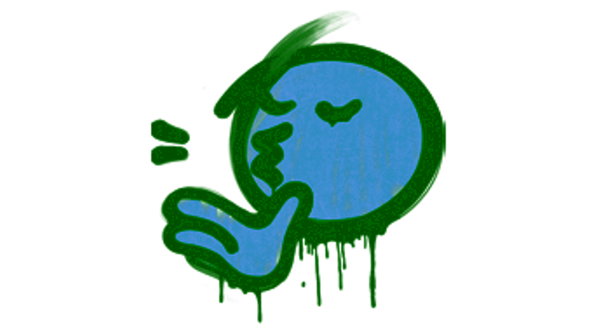 Display for Sealed Graffiti | Chef Kiss (Monarch Blue)