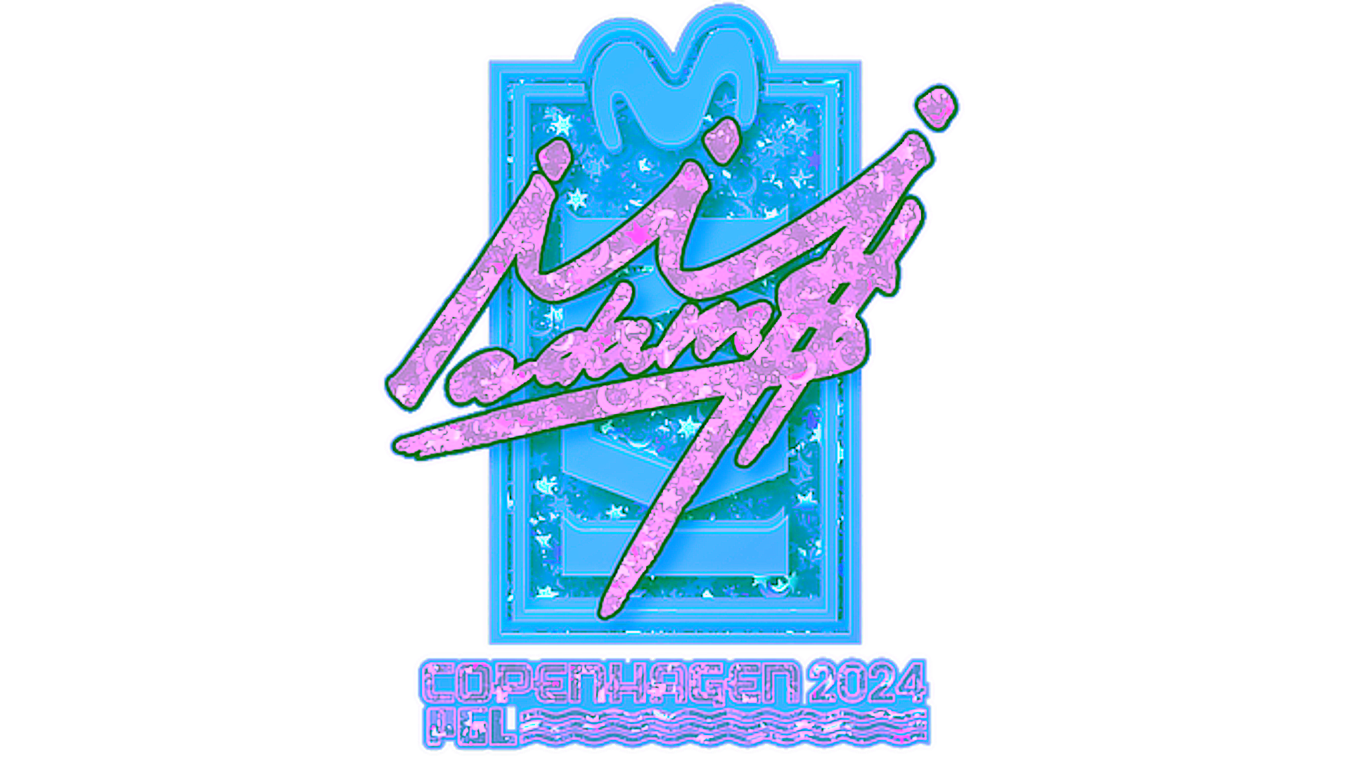 Exibição para Sticker | adamS (Glitter) | Copenhagen 2024