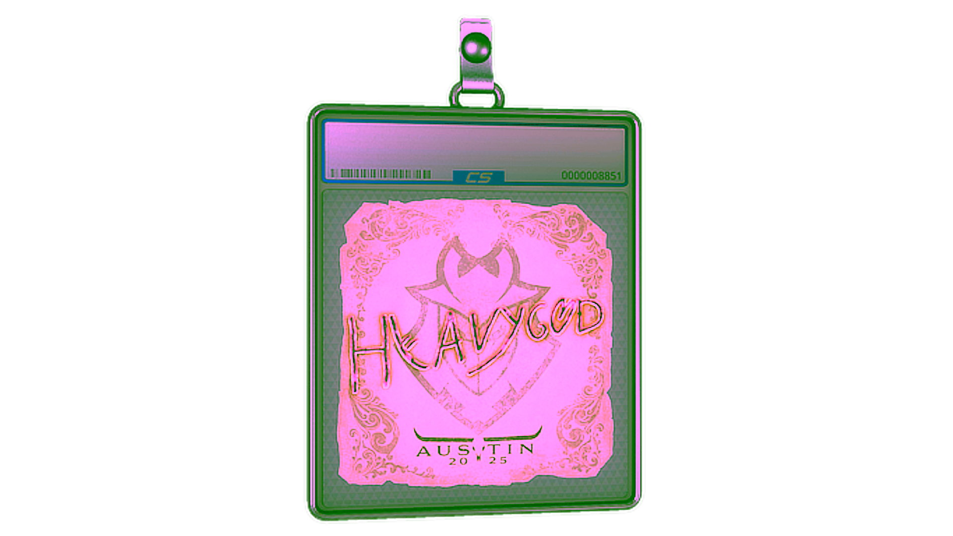 Affichage pour Sticker Slab | Heavygod | Austin 2025