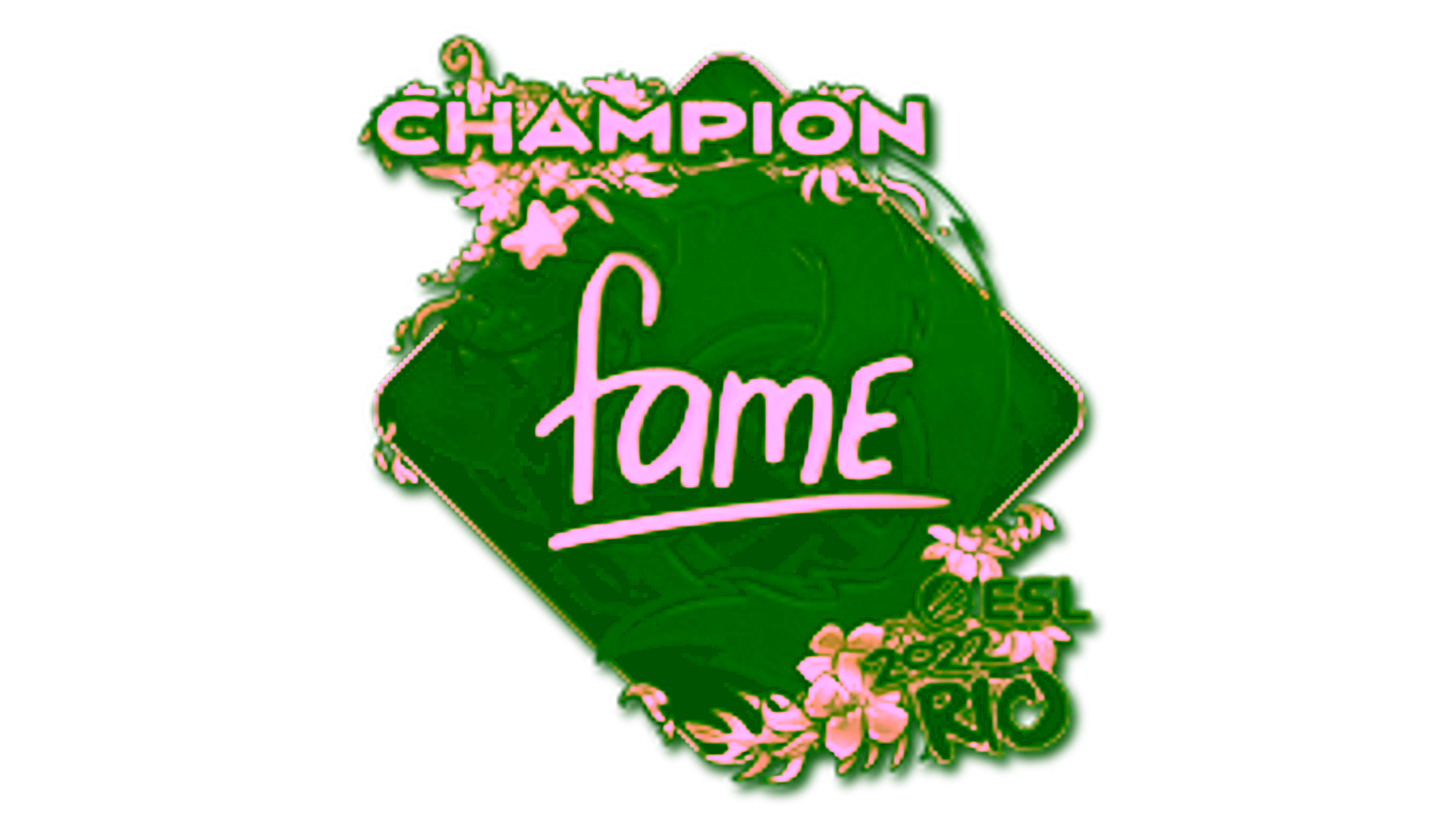 Display for Sticker | fame (Gold, Champion) | Rio 2022
