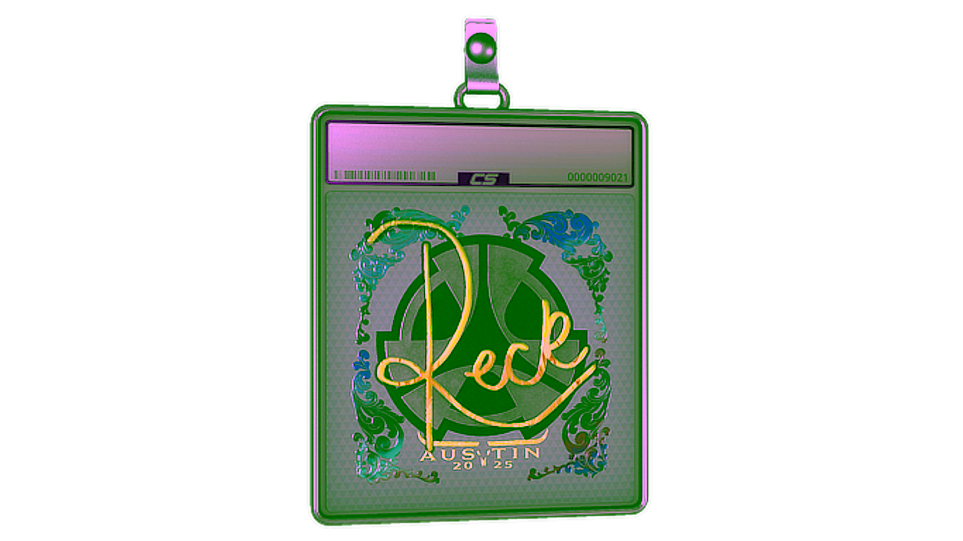 Visar för Sticker Slab | reck (Holo) | Austin 2025