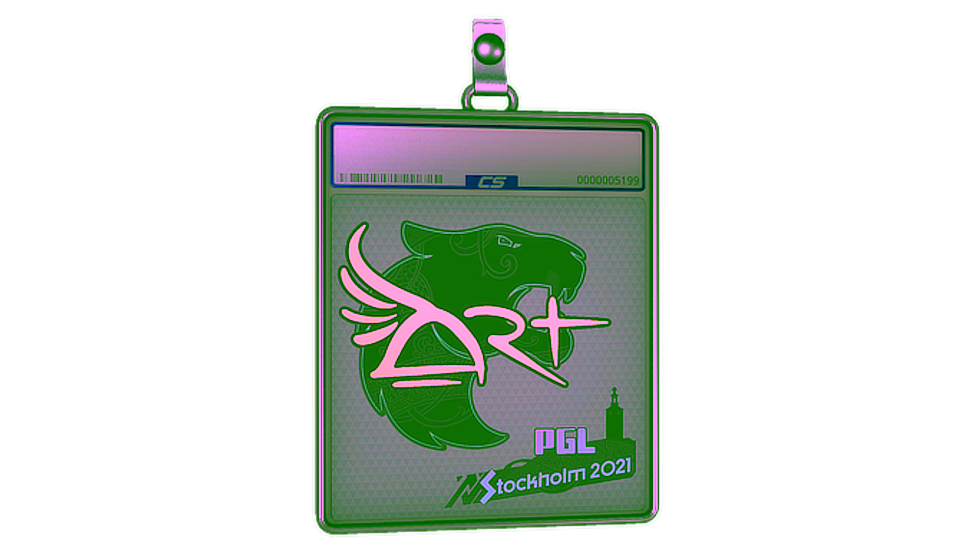 Display for Sticker Slab | arT (Holo) | Stockholm 2021