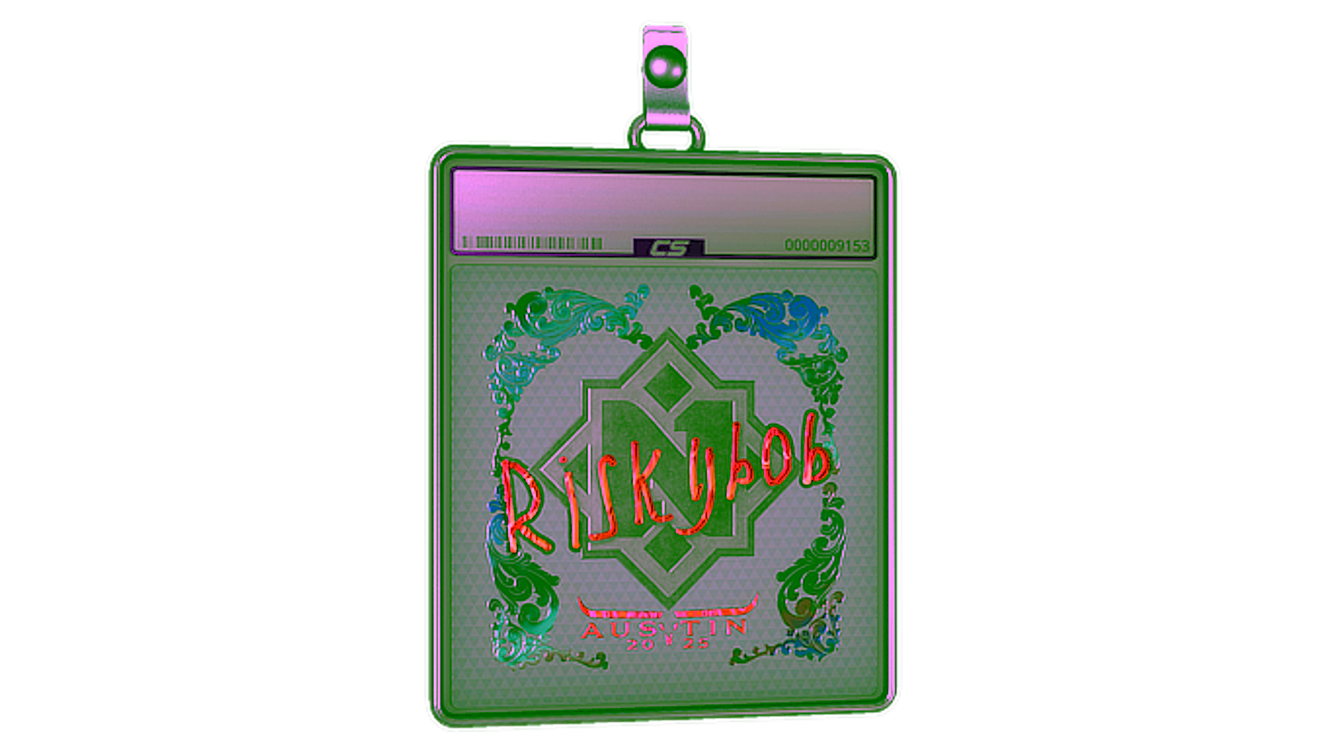 Display for Sticker Slab | riskyb0b (Holo) | Austin 2025