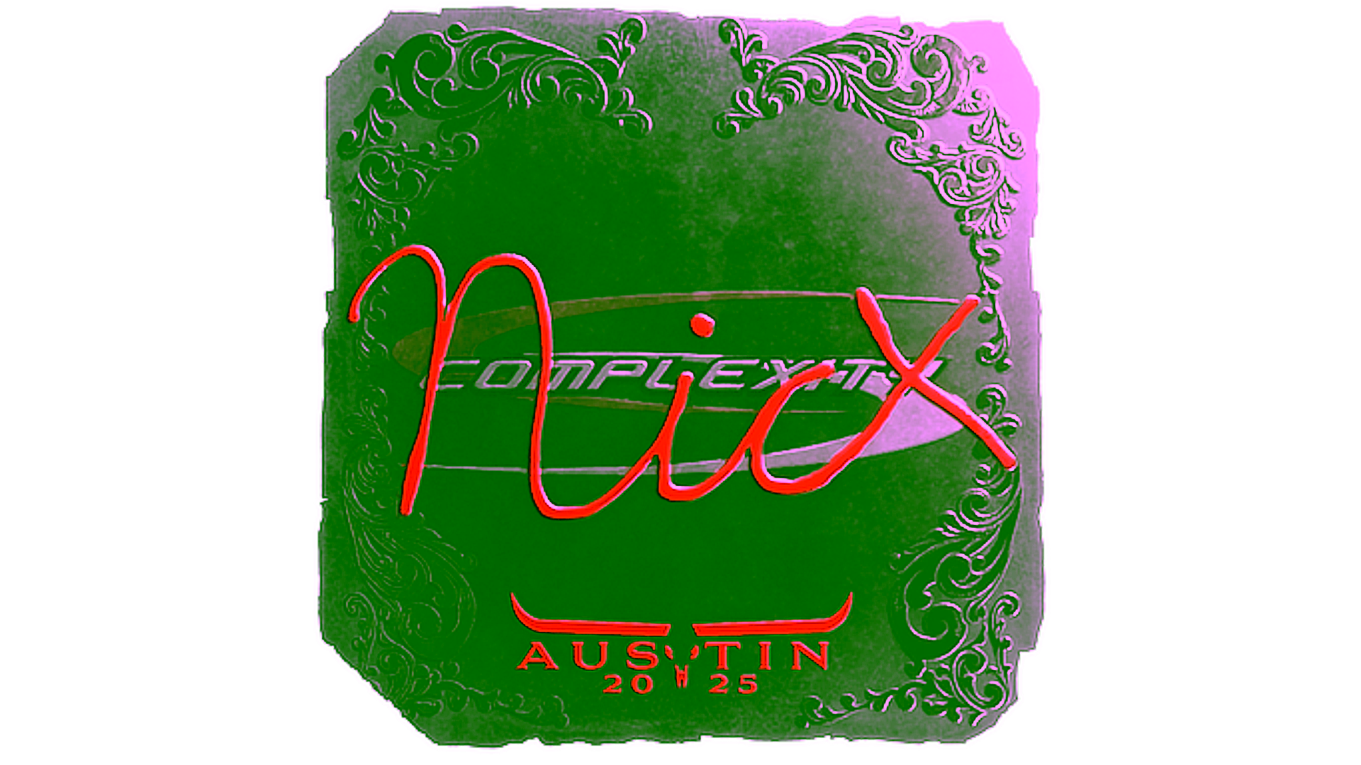 Display for Sticker | nicx (Foil) | Austin 2025