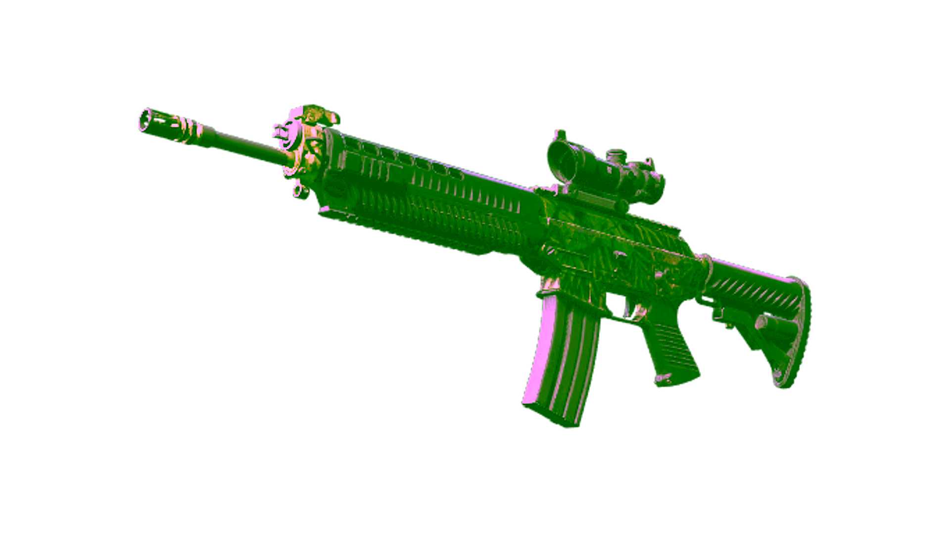 Display for Souvenir SG 553 | Lush Ruins (Battle-Scarred)