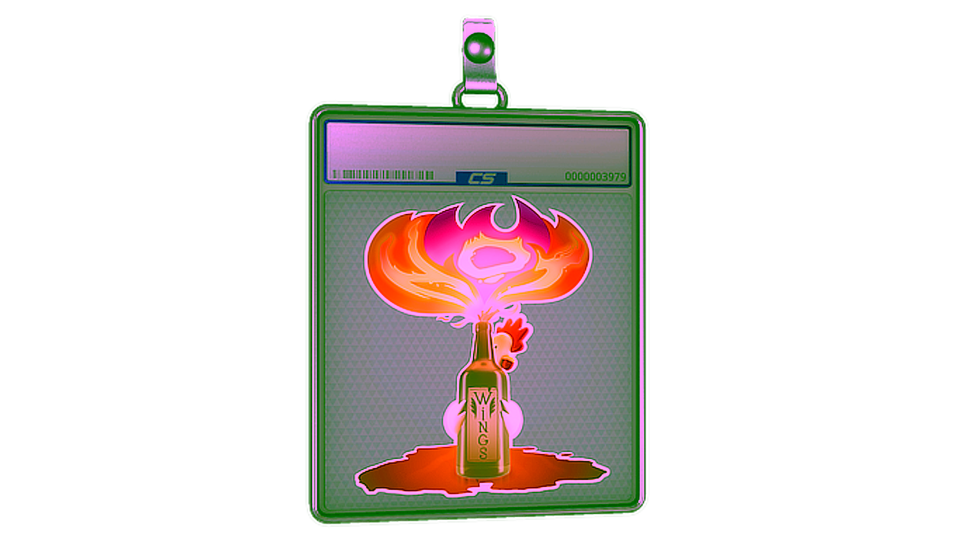 Display for Sticker Slab | Hot Wings (Holo)