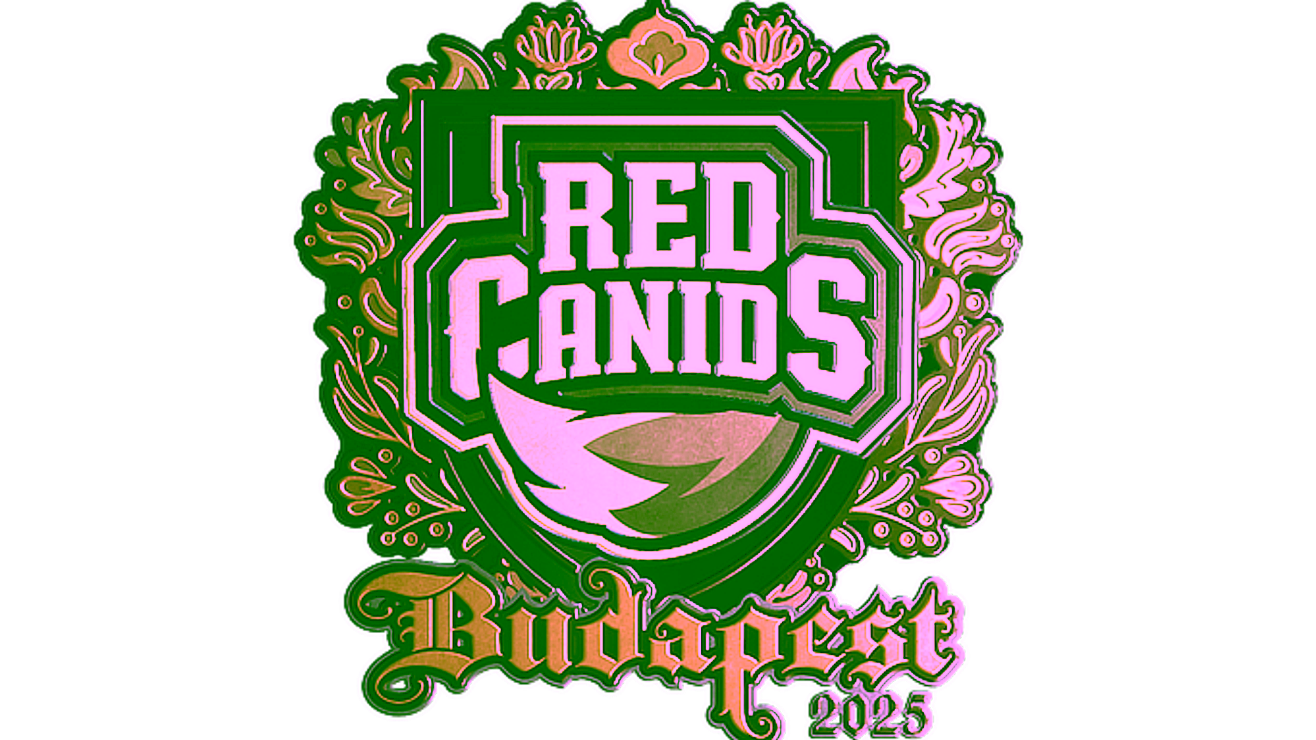 Дисплей для Sticker | RED Canids (Gold) | Budapest 2025