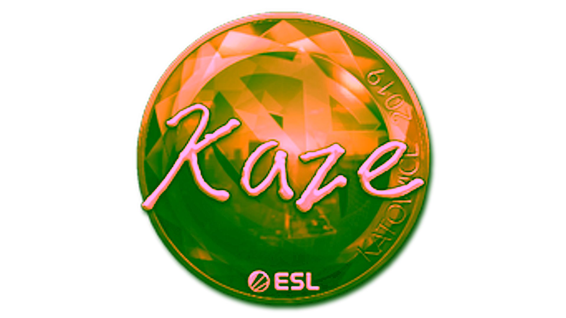 Sticker | Kaze (Gold) | Katowice 2019 için görüntü