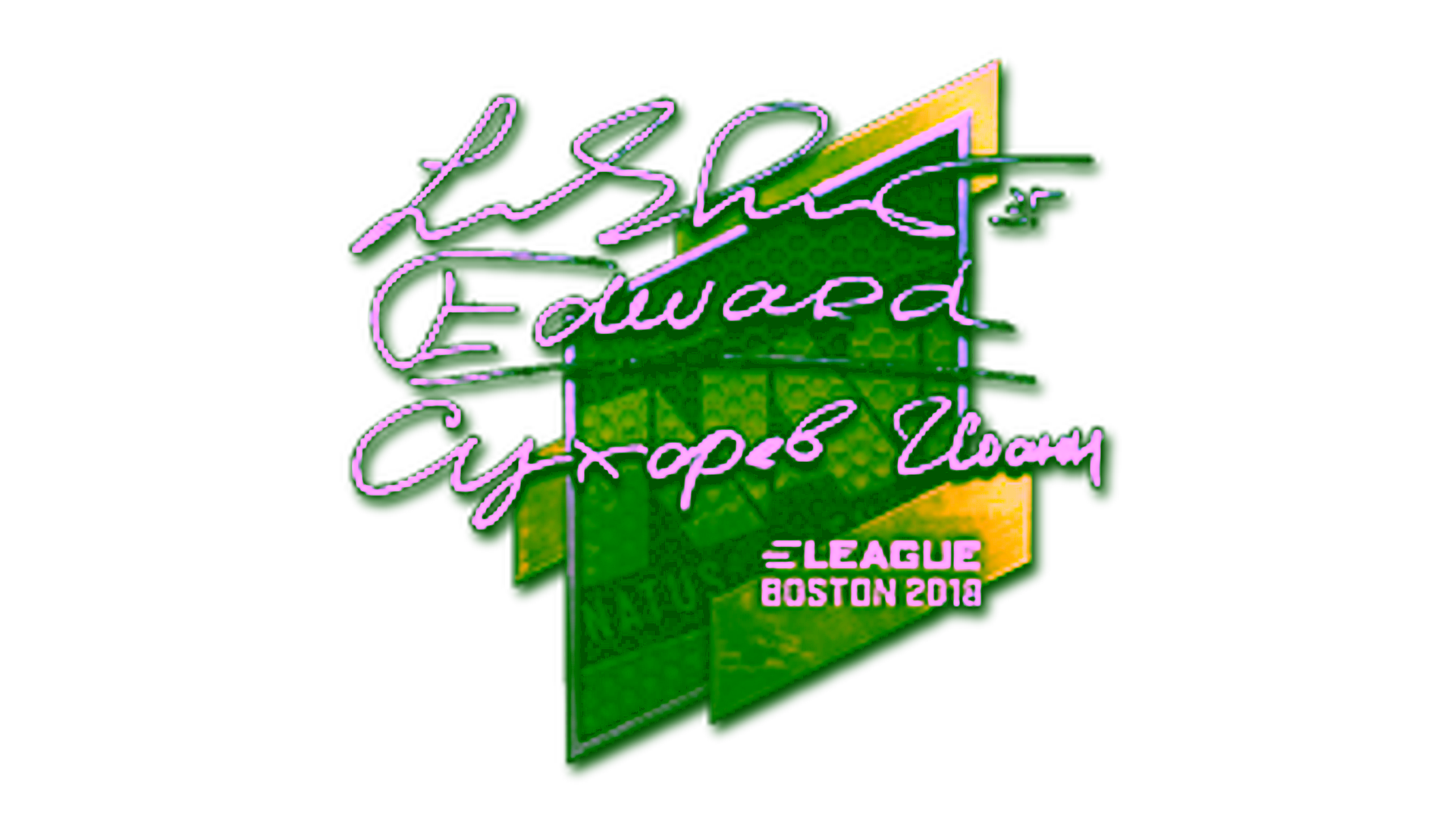 عرض لـ Sticker | Edward (Foil) | Boston 2018