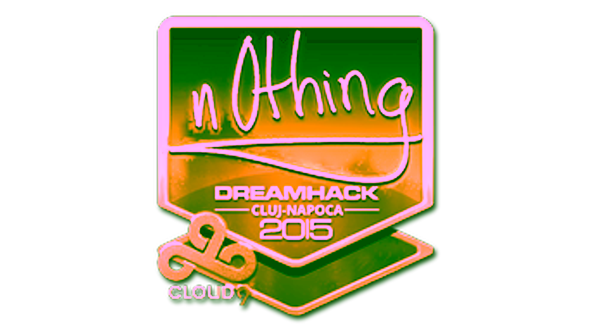 Visar för Sticker | n0thing (Gold) | Cluj-Napoca 2015