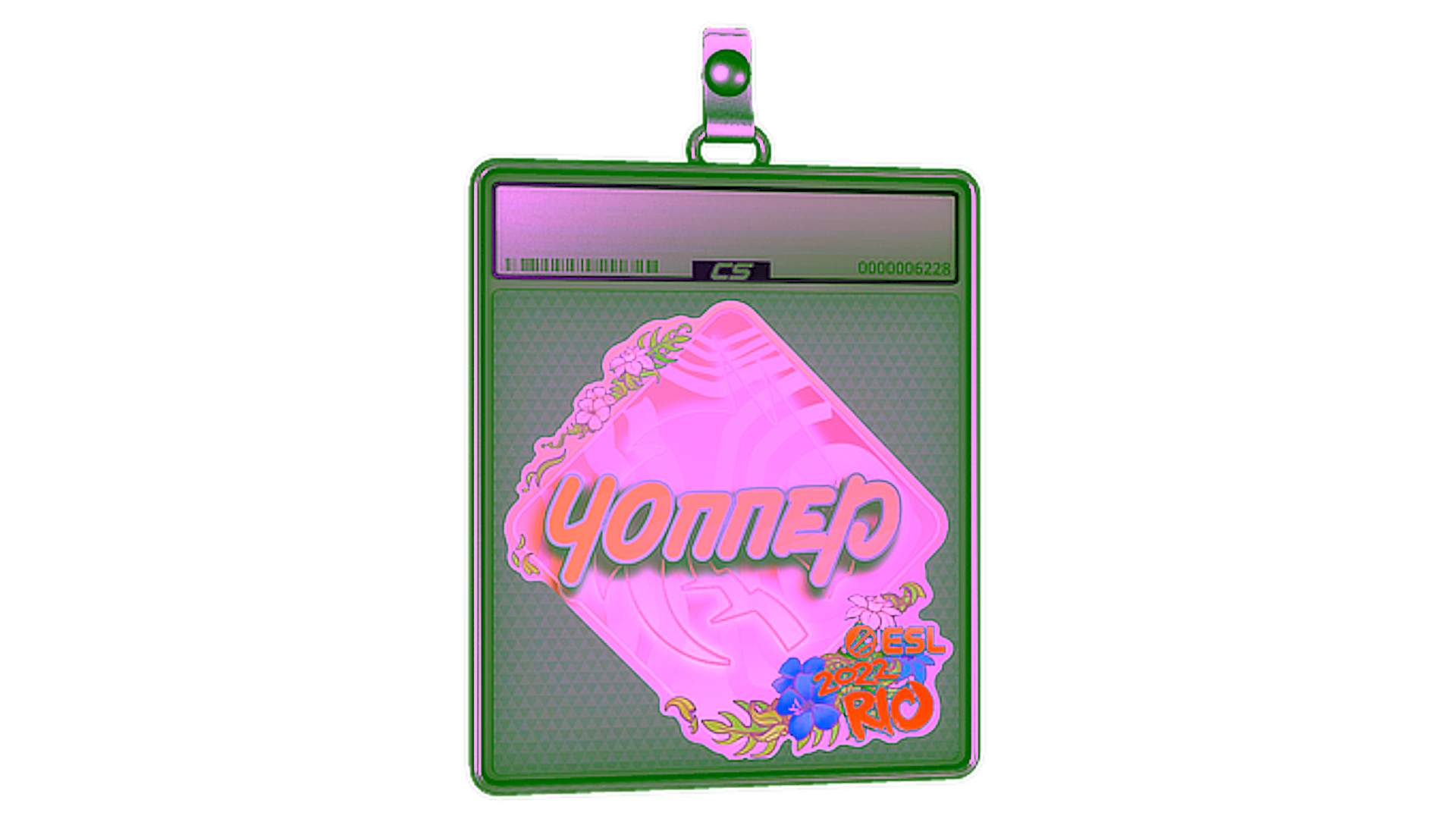 Rodyti Sticker Slab | chopper (Holo) | Rio 2022