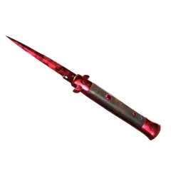 Stiletto Knife Doppler Ruby