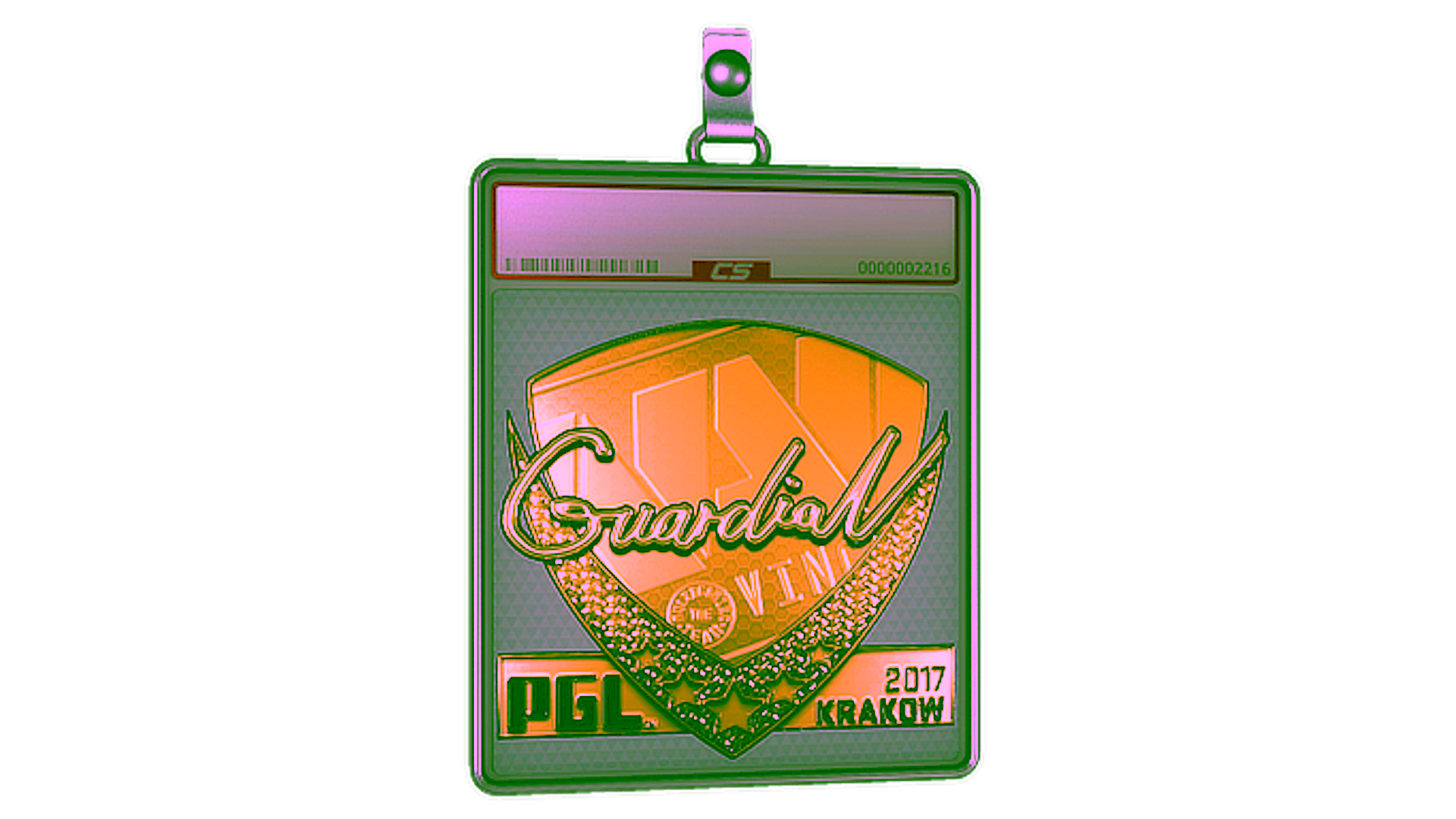 Display for Sticker Slab | GuardiaN (Gold) | Krakow 2017