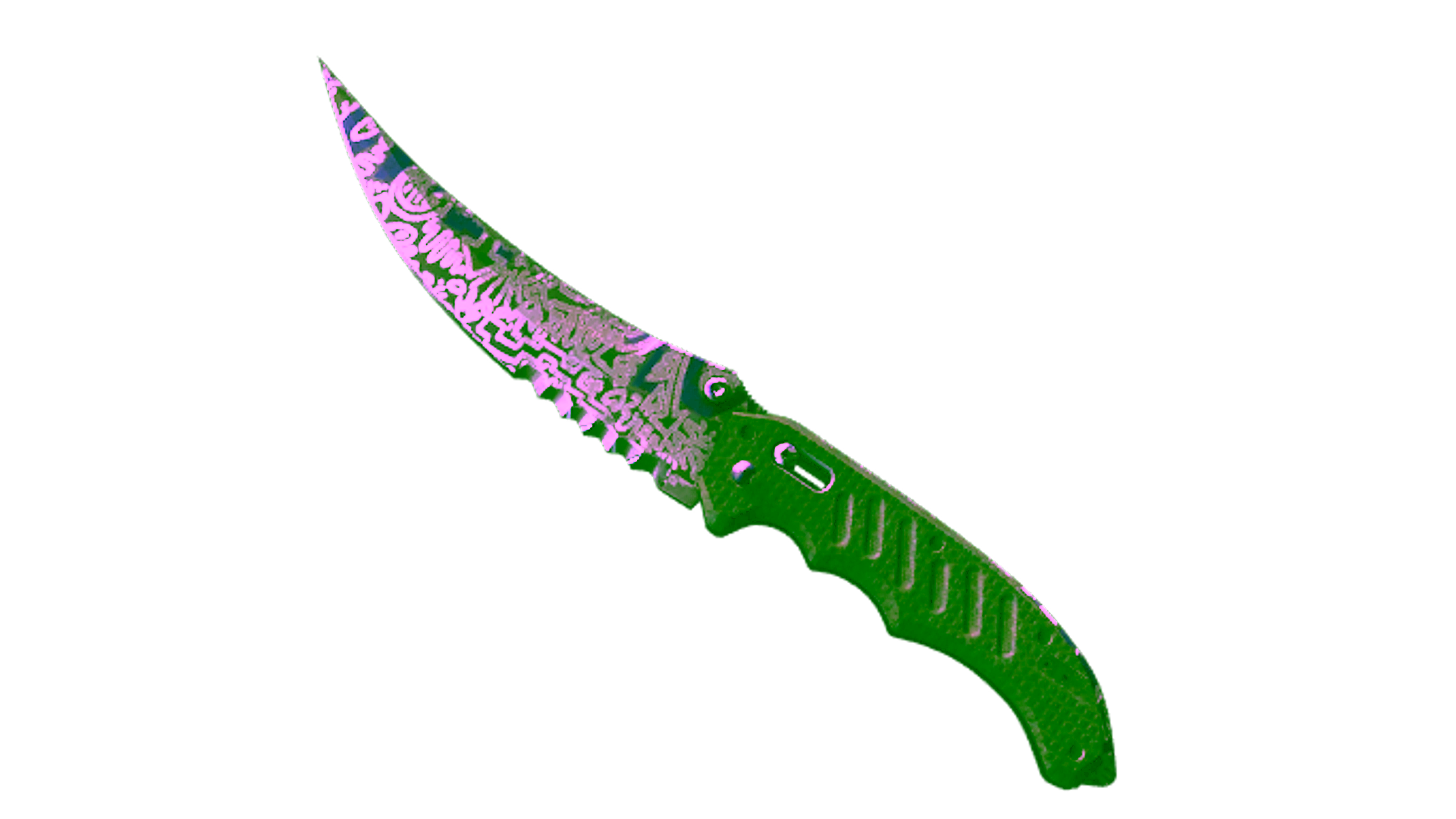 ★ StatTrak™ Flip Knife | Freehand (Well-Worn) için görüntü