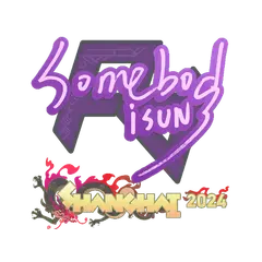 Sticker somebody Shanghai 2024