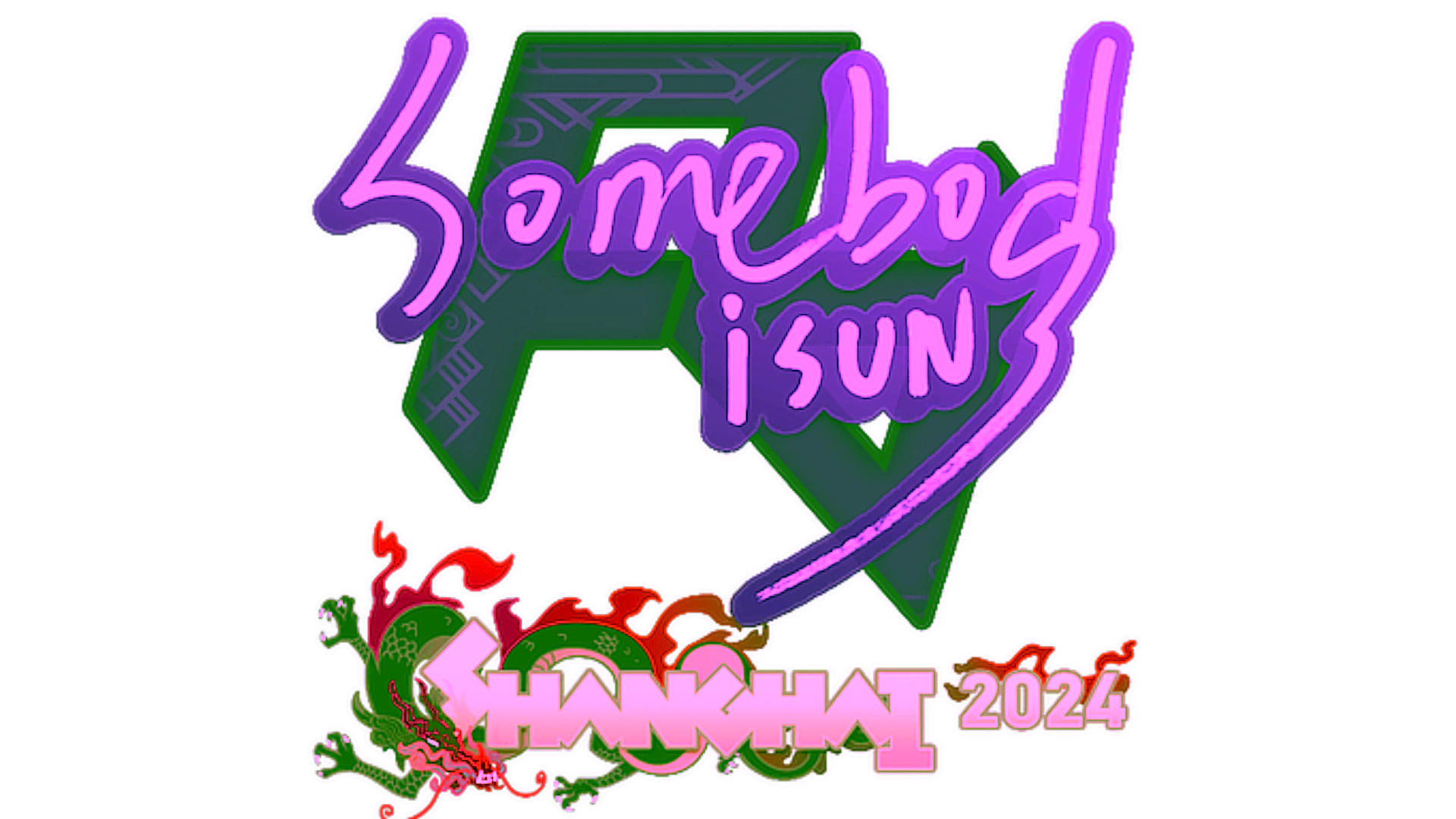 Display for Sticker | somebody | Shanghai 2024