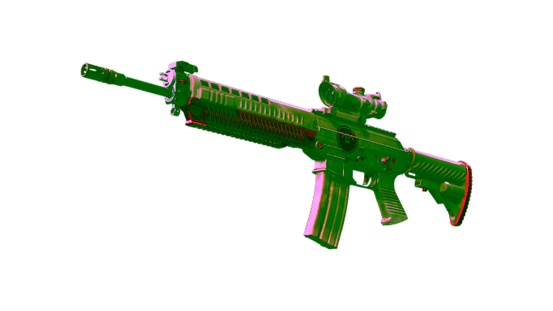 Display for Souvenir SG 553 | Berry Gel Coat (Factory New)
