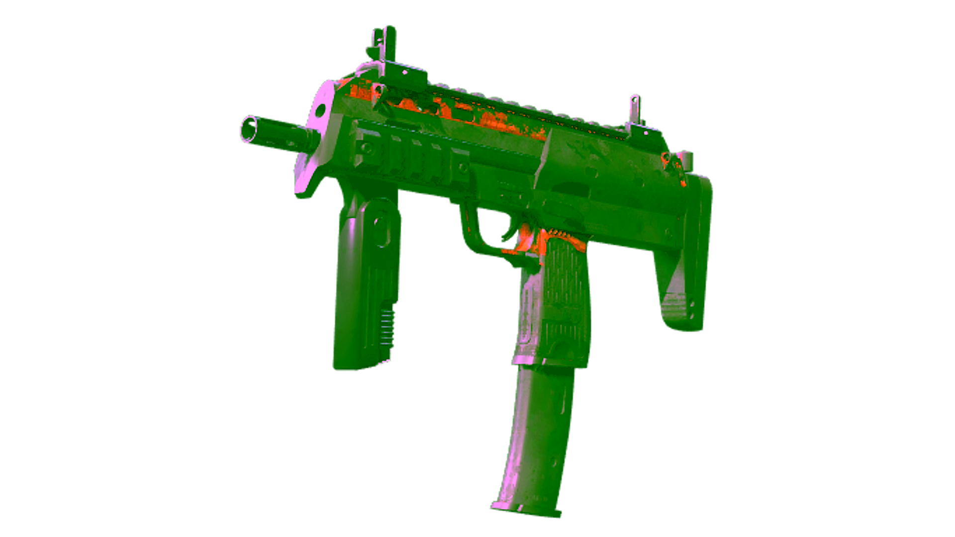 Display for MP7 | Urban Hazard (Battle-Scarred)
