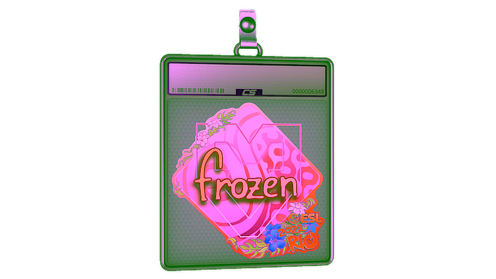 Display for Sticker Slab | frozen (Holo) | Rio 2022