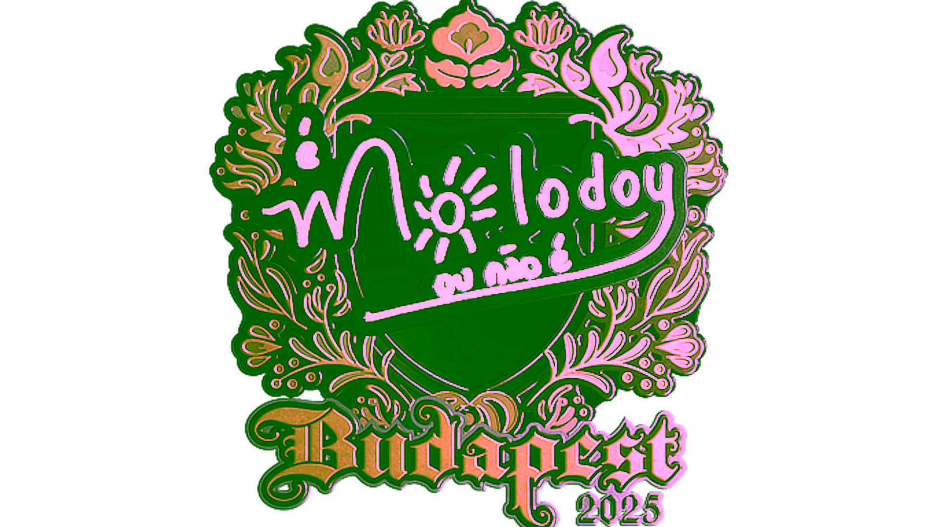 Rodyti Sticker | molodoy (Gold) | Budapest 2025