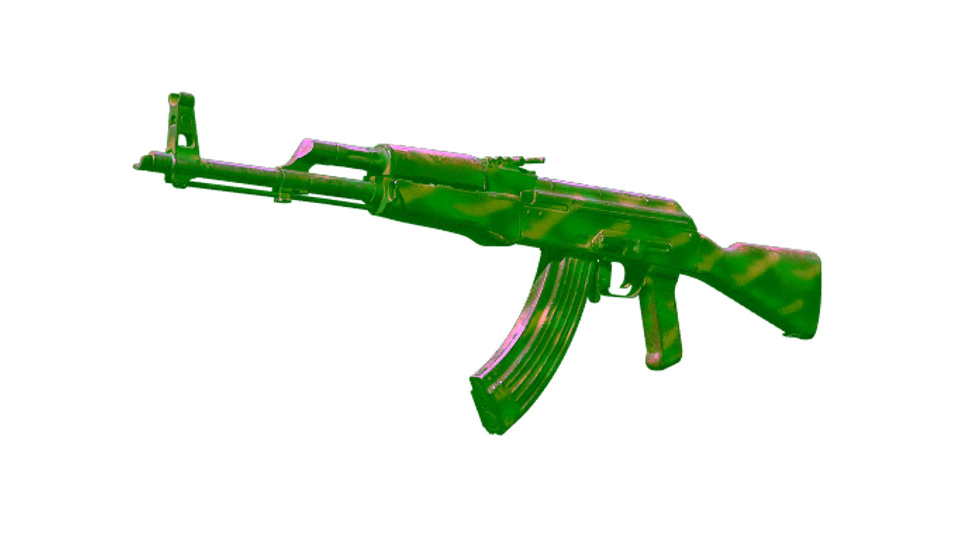 Display for AK-47 | Jungle Spray (Well-Worn)