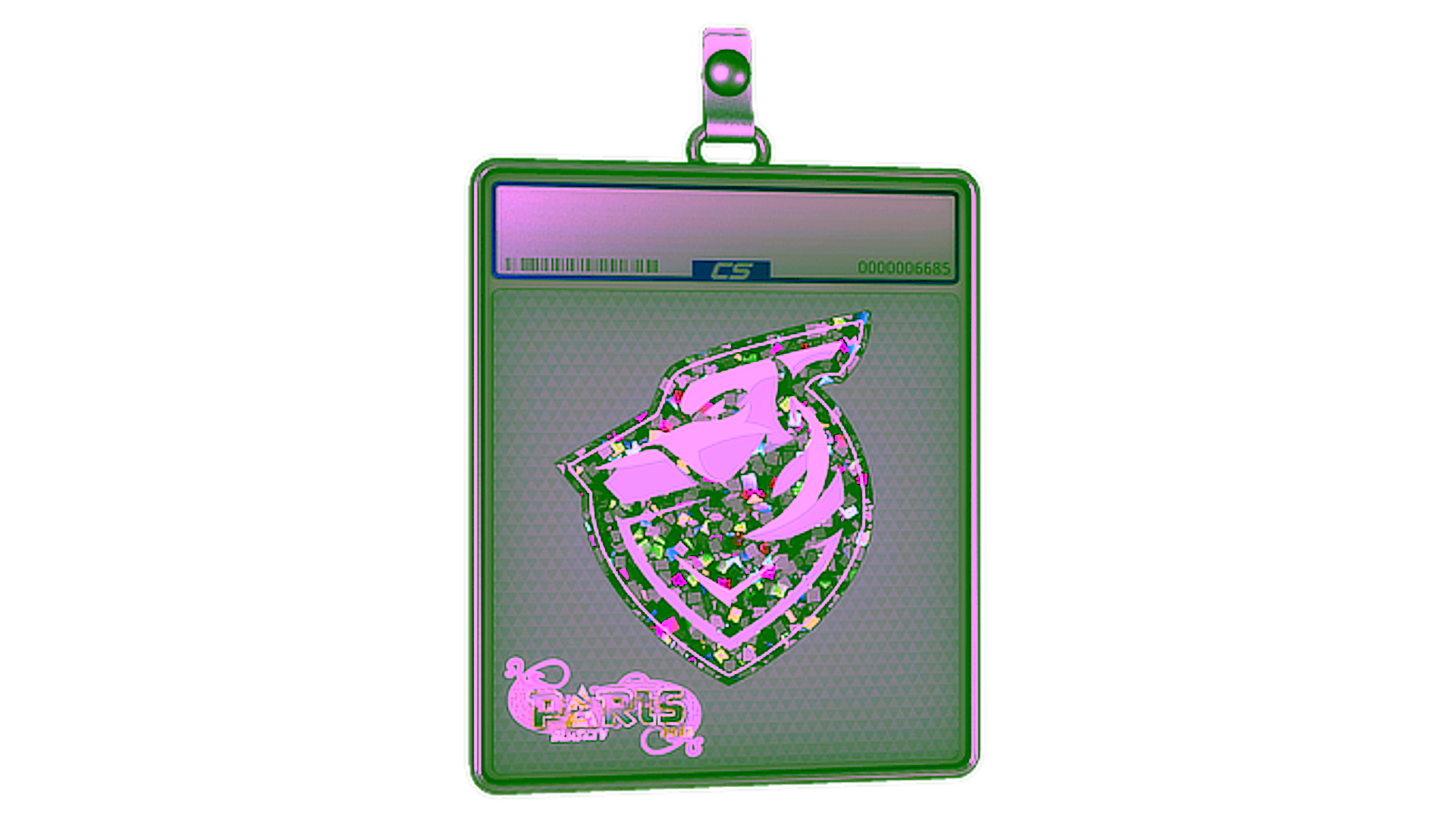 Display for Sticker Slab | Grayhound Gaming (Glitter) | Paris 2023