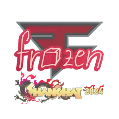 Sticker frozen Shanghai 2024