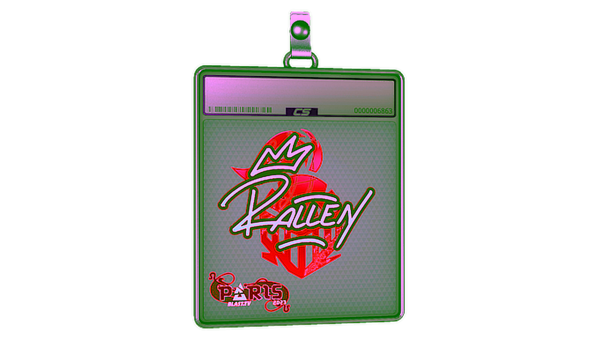 Anzeige für Sticker Slab | rallen (Holo) | Paris 2023