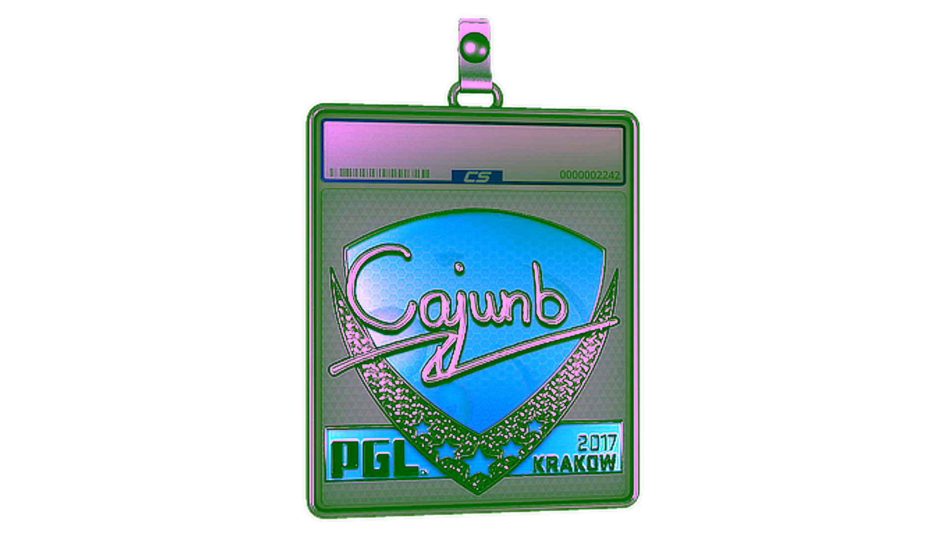 Visar för Sticker Slab | cajunb (Foil) | Krakow 2017