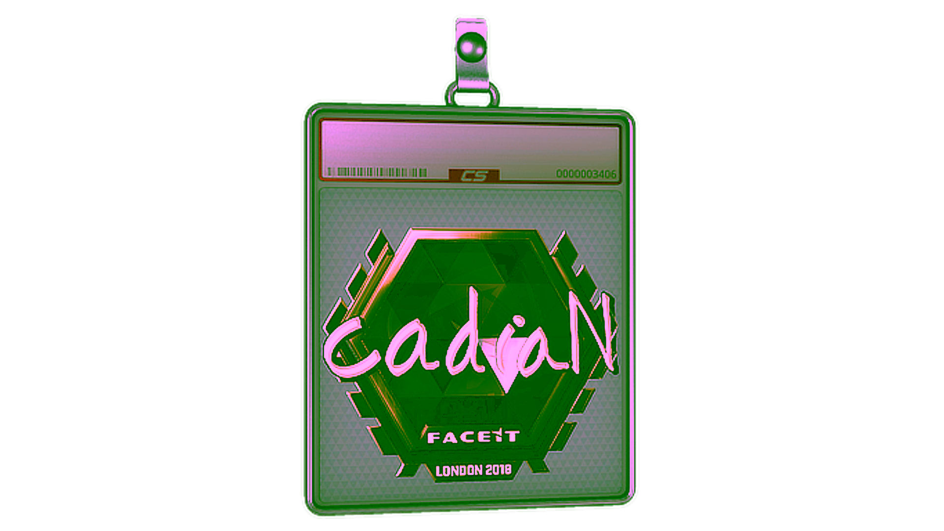 Display for Sticker Slab | cadiaN (Gold) | London 2018